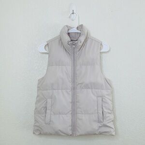 Abercrombie Kids Cream Puffer Vest